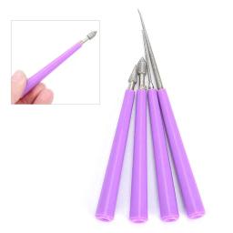 4 pçs roxo carpintaria mão artesanato conjunto de ferramentas fazendo diamante pérola grânulo vidro reamer rebarr miçangas buraco ferramenta ampliador - Image 2