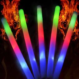 LED Light-Up Foam Sticks, bastões macios, Rally Rave, varinhas brilhantes, mudança de cor, flash tocha, festa festivais, Concerto Luminous Rod - Image 1