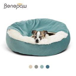 Benepaw-Cama Ortopédica para Cachorro com Cobertor Encapuzado, Impermeável, Resistente à Sujeira, Gato, Casa de Cachorros, Lavável à Máquina, Quente, Inverno - Image 1