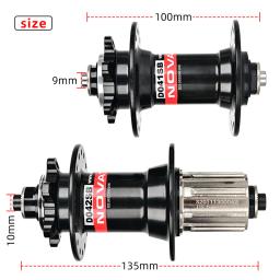 Novatec cubos de bicicleta d041sb d042sb aço freehub mtb hub de freio a disco cassete hub 28/32/36 furos hg sx 8-12 velocidades - Image 6