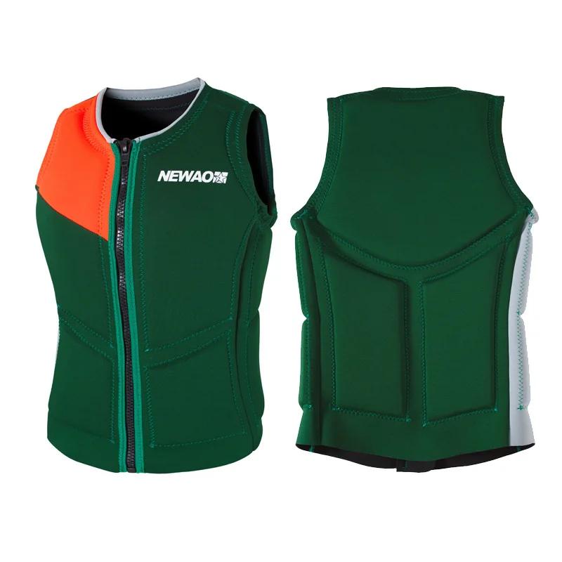 Colete salva-vidas para áreas externas neoprene, colete de segurança para adultos, esportes aquáticos, pesca, caiaque, vela, natação, drift, roupa apertada - Image 1