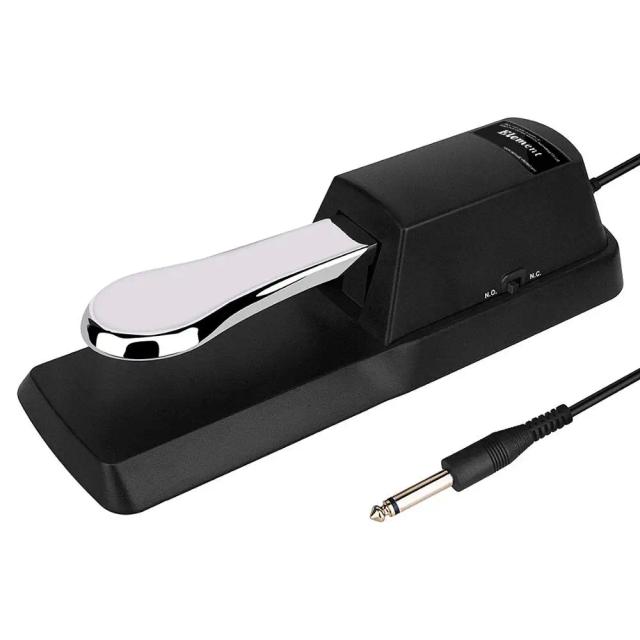 Pedal Elétrico de Sustentação para Piano e Teclados Casio, Yamaha e Roland