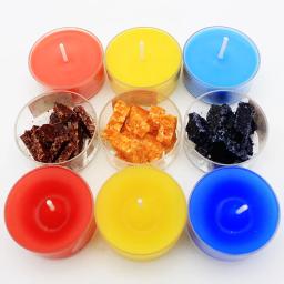 Chips para tintura de vela de parafina, kit de acessórios para plaster de velas, faça você mesmo, 34 de soja, 34 cores, 5 g/pacote - Image 6