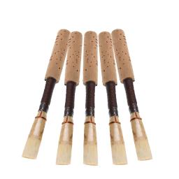 Noemi 5 pces/1 conjunto oboé cortiça reed médio-macio força artesanal natural oboé reed qualificado listra de bambu 5 cores opcionais - Image 3