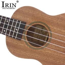 Irin 21 Polegada soprano ukulele sapele 4 cordas guitarra havaiana instrumentos musicais presente ukulele soprano guitarra com saco de show afinador - Image 5
