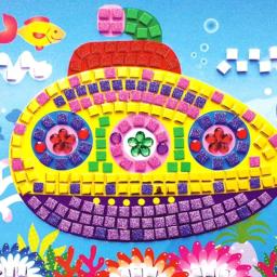 3d espuma mosaicos pegajoso arte de cristal princesa & borboletas adesivo jogo artesanato arte adesivo crianças crianças giftintelligent educação - Image 5