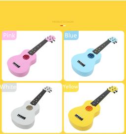 Ukulele com 21 cores, ukulele de 6 cores para iniciantes e crianças, instrumento musical havaiano de arranque uke para presente - Image 5