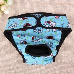 Grande fralda do cão calças fisiológicas sanitárias lavável feminino roupa interior do cão animais de estimação cães suprimentos - Image 3