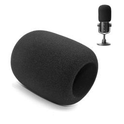 1pc windscreen microfone esponja à prova de vento mic capa filtro de espuma para razer seiren x handy recorder pára pops - Image 1