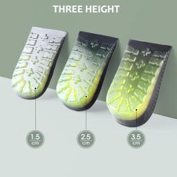 Palmilhas GEL Soft PU Material para Homens e Mulheres, Invisível Aumentar Solas Pads, Aumentar Altura, 1,5 cm, 2,5 cm, 3,5 cm - Image 3