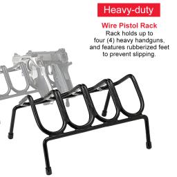 Rack de armazenamento de 4 polegadas para pistola, display multifuncional, suporte de segurança com pés antiderrapantes - Image 4