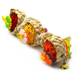 Brinquedo De Mastigação De Papagaio Com Sino, Triturador De Papagaio, Seco Anti-morder, Gaiola, Acessórios De Pássaro, Brinquedos De Papagaios - Image 6