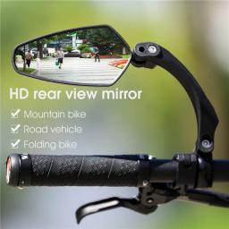 West Biking-Universal Bike Espelho Retrovisor, 360 graus ajustável espelho retrovisor, acessórios de ciclismo, bicicleta guidão espelhos - Image 2