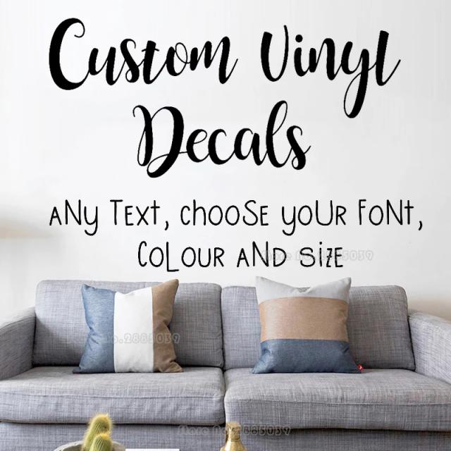 Adesivo de Vinil Personalizado com Nome para Decoração de Quarto Infantil e Sala de Estar