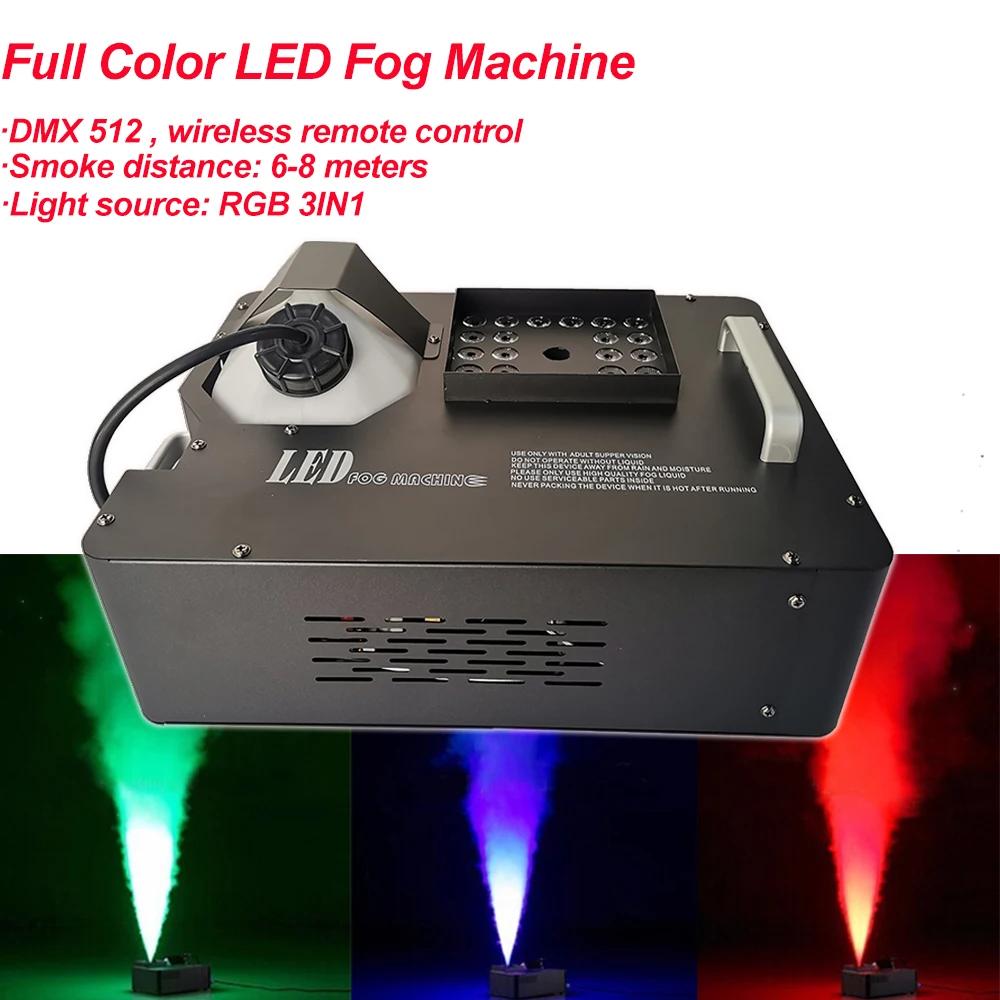 A cor completa do rgb 3in1 conduziu a máquina de névoa colorida para luzes da fase máquina de fumaça vertical 24x3w do fogger da máquina de névoa do diodo emissor de luz da cor 1500w - Image 1