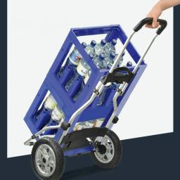 Grande inflável roda bagagem carrinho, dobrável câmera ao ar livre Trailer portátil, caminhão de mão resistente, 25cm - Image 3