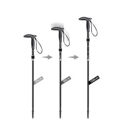 Pioneer cabo de fibra de carbono 1 peça, bastões de caminhada ao ar livre 5 seções foscas, ultraleve, poste de caminhada para acampamento - Image 4