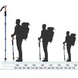Bastão de caminhada telescópico, portátil, ultraleve, para escalada, esportes ao ar livre, acessório - Image 6