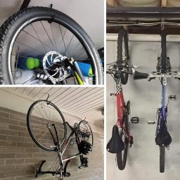 Conjunto de ganchos de garagem para armazenamento de bicicleta, peças, para parede, montagem teto, rodas de mangueira de jardim - Image 4