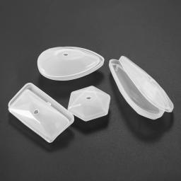 Formas Geométricas Silicone Moldes com Furo, Resina Epóxi Mold, DIY Artesanato, Fazer Jóias, Pingentes, Colar Acessórios, 9 Estilos - Image 4