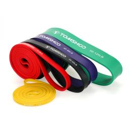 Tomsapo-conjunto de faixas elásticas para exercício de resistência, 5 pacotes, faixas elásticas para flexão com porta e alça - Image 5