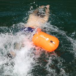 Boia de segurança altamente visível, dispositivo flutuante de reboque para nadar em água selvagem e aberta, natação, caiaque e surf - Image 3