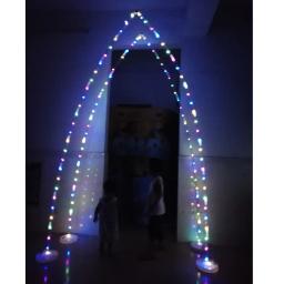 Iluminação de led para festa em arco, suprimentos para festa de casamento e eventos, luz de natal (com conector usb), faça você mesmo - Image 6