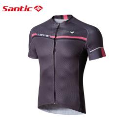Santiderrapante manga curta masculino, camiseta para ciclismo profissional de bicicleta de estrada respirável roupa esportiva com bolso traseiro - Image 4