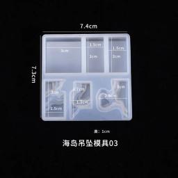 Molde de silicone para resina, forma de cristal, faça você mesmo, argila transparente, resina epóxi uv, moldes de fundição para joias, 1 peça - Image 4