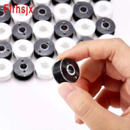 FLRHSJX-Carretéis de bobinas para máquina doméstica, acessórios de costura, preto e branco, DIY - Image 3