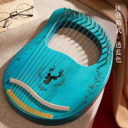 Madeira Mogno Lira Harpa Com Tuning Tool Para Iniciante Instrumento Musical 19 Cordas 16 Cordas - Image 2