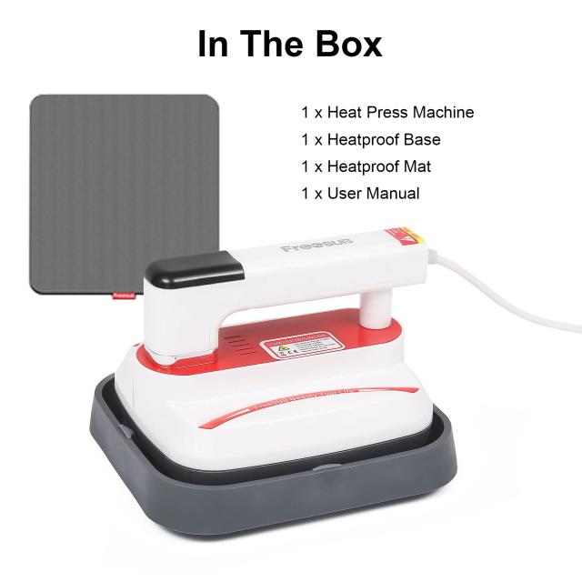 Máquina Compacta de Impressão Térmica para Camisetas e Acessórios - Transferência Rápida e Portátil 7x8 cm