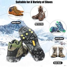 Anti Skid Shoe Spikes, Neve e Ice Gripper, Sapatos de inverno Grip, Anti Slip Crampons para escalada ao ar livre - Image 5