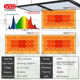 Sam-ng Tech-LED Board para plantas crescer tenda, hidroponia Growbox, Veg Bloom lâmpada, LM301H, 120W, 240W - Image 6