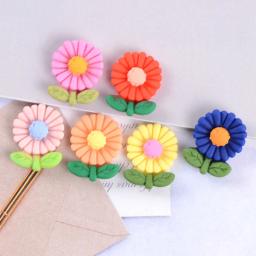 Enfeites fofos de flores de resina 24 peças, suprimentos de artesanato faça você mesmo patch de concha de telefone artes crianças acessórios de cabelo materiais de broche - Image 2
