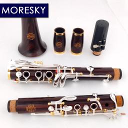 MORESKY-Cocobolo madeira profissional clarinete, Sibila Redwood, Prata Chaves chapeado, Sib Klarnet, Luna ES - Image 3