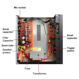 Amplificador de Potência para Home Theater, Amplificadores de Áudio, Plug UE, Suporte EQ, FM, SD, USB, Bluetooth 5.0, 2.0 Canais, 2000W, DC 12V, 220V, 2 Mic, 5,0 - Image 3