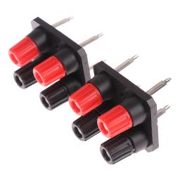 Capa amplificadora de fio com entrada de banana, 2 peças, wp jack 4pin, amplificador de caixa de som, encaixe de áudio, 4 polos, led, interruptor de terminal de mola - Image 2