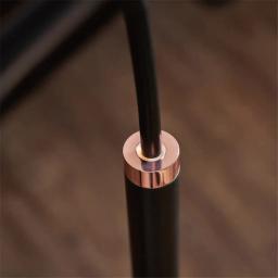 Luminária de mesa com braço longo ajustável, design nórdico, base de mármore, ouro rosa, abajur, luz para escritório de estudo, luminárias led - Image 2