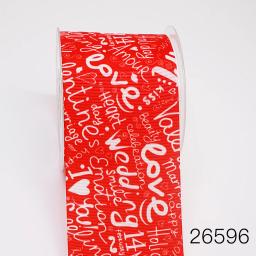 Fita de grosgrain para artesanato, acessórios de costura, bricolage, dia dos namorados, coração amoroso impresso, 5 jardas 26596 - Image 5