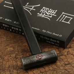 Tudo é martelo s55 aço carbono japonês gennou martelo 280g mallet martelo ébano madeira lidar com ferramentas manuais - Image 1