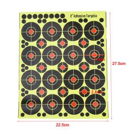 160 pçs reatividade tiro alvo equipamento ao ar livre 2 Polegada direcionamento suprimentos paintball para tiro com arco alvo splatter papel alvo - Image 6