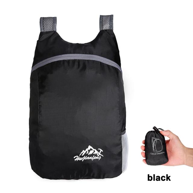 Mochila Ultra Leve e Dobrável à Prova d'Água para Caminhadas e Viagens Compacta e Prática