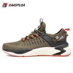 Baasploa homens sapatos esportivos marca malha respirável tênis de corrida para homens verão leve tênis casuais masculino resistente ao desgaste - Image 4