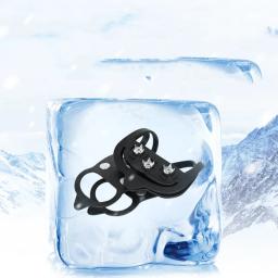 8 dentes de escalada crampons para caminhada ao ar livre inverno pesca no gelo sapatos antiderrapante sapatos aço manganês sapato cobre crampones - Image 4