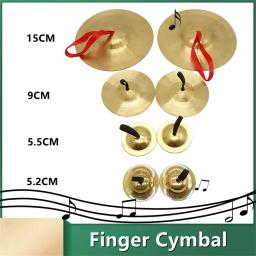 Dança Dedo Pratos de Percussão, Metal Adereços Dançando, Diâmetro 5cm 9cm 15cm, 2Pcs - Image 6