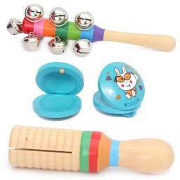 Brinquedos de percussão musical iniciante, instrumentos musicais encaixotados, educação infantil, cultivo do ritmo, brinquedos educativos, 10pcs - Image 5