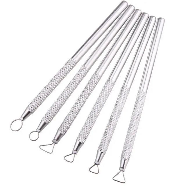 Kit de 6 Espátulas para Escultura em Cerâmica - Ferramentas Essenciais para Modelagem de Argila e Detalhes Finos
