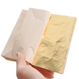 500 folhas/pacote imitação folha de folha de prata ouro cobre folhas de alumínio para a arte artesanato pintura costura prego crafting decoração - Image 2
