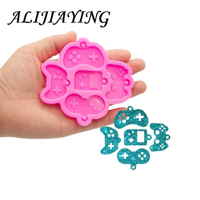 Moldes de Resina para Teclado e Jogos: Arte DIY e Moldes de Silicone para Criar Chocolates e Artesanato com Epóxi DY1008